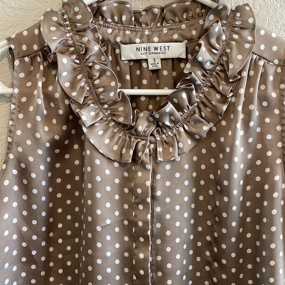 Nine West de seda – Talla S Sleeveless blouse - Picture 5 of 16